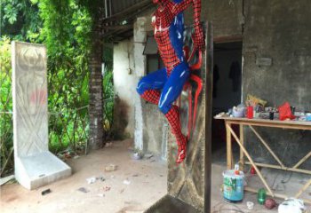 幼兒園蜘蛛俠雕塑廠家 創意擺件 現代蜘蛛俠雕塑廠