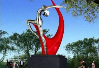 廣場體操雕塑廠家 公園小品 幾何不銹鋼體操雕塑廠