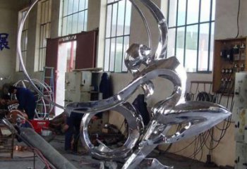 鏡面體操雕塑廠家 大型擺件 公園不銹鋼體操雕塑加工