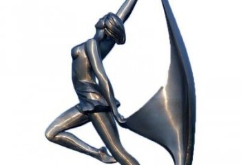 抽象體操雕塑廠家 公園小品 創意不銹鋼體操雕塑廠