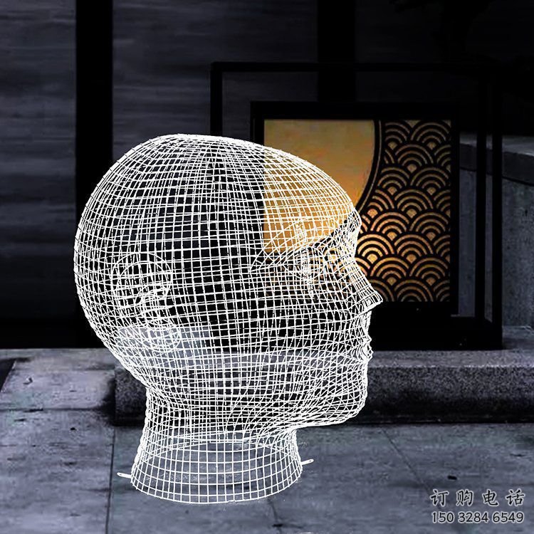 鏤空頭像雕塑廠家 園林小品 廣場不銹鋼頭像雕塑廠