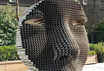 異形頭像雕塑廠家 現代公園小品  戶外不銹鋼頭像雕塑廠