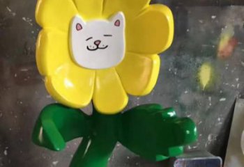 戶外笑臉雕塑廠家 噴漆小品  抽象笑臉雕塑定做