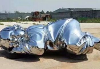 戶外娃娃雕塑廠家 現代小品 大型不銹鋼娃娃雕塑生產