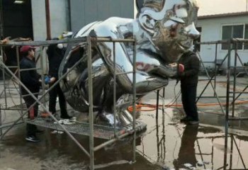 步行街娃娃雕塑廠家 游樂場小品 鑄造不銹鋼娃娃雕塑廠