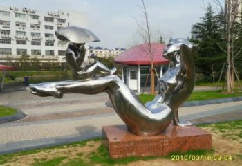 街頭母親雕塑廠家 大型別墅區(qū)擺件  鏡面不銹鋼母親雕塑廠