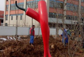 中式辣椒雕塑廠家 公園小品 游樂場不銹鋼辣椒雕塑廠