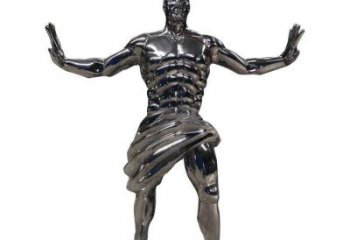 現(xiàn)代男子雕塑廠家 大型別墅區(qū)擺件 戶外不銹鋼男子雕塑制作