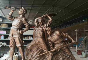 大型戰士雕塑廠家  公園小品  仿古戰士雕塑廠