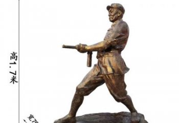 中式戰(zhàn)士雕塑廠家  戶(hù)外小品擺件  現(xiàn)代戰(zhàn)士雕塑制作
