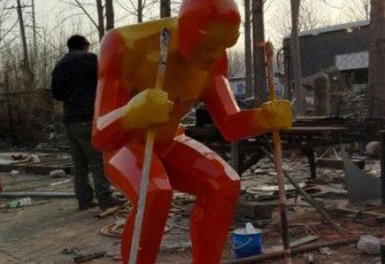 體育滑板雕塑廠家 剪影運(yùn)動小品  創(chuàng)意不銹鋼滑板雕塑廠