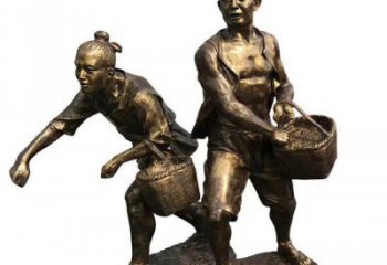 大型農民雕塑廠家  仿古公園小品  戶外農民雕塑廠