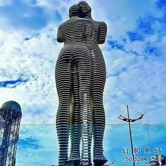 幾何維納斯雕塑廠家 公園小品 戶外不銹鋼維納斯雕塑廠