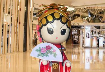 烤漆變臉雕塑廠家  現代創意小品  戶外變臉雕塑產品