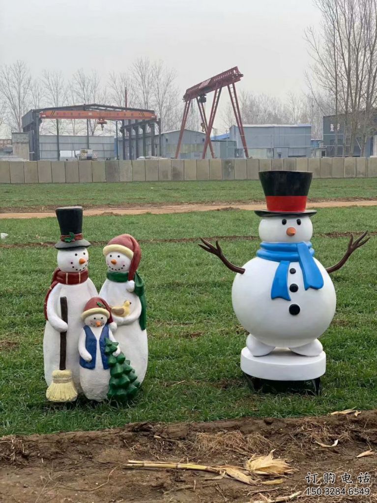 抽象圣誕老人雕塑廠家 彩繪小品 現代圣誕老人雕塑廠