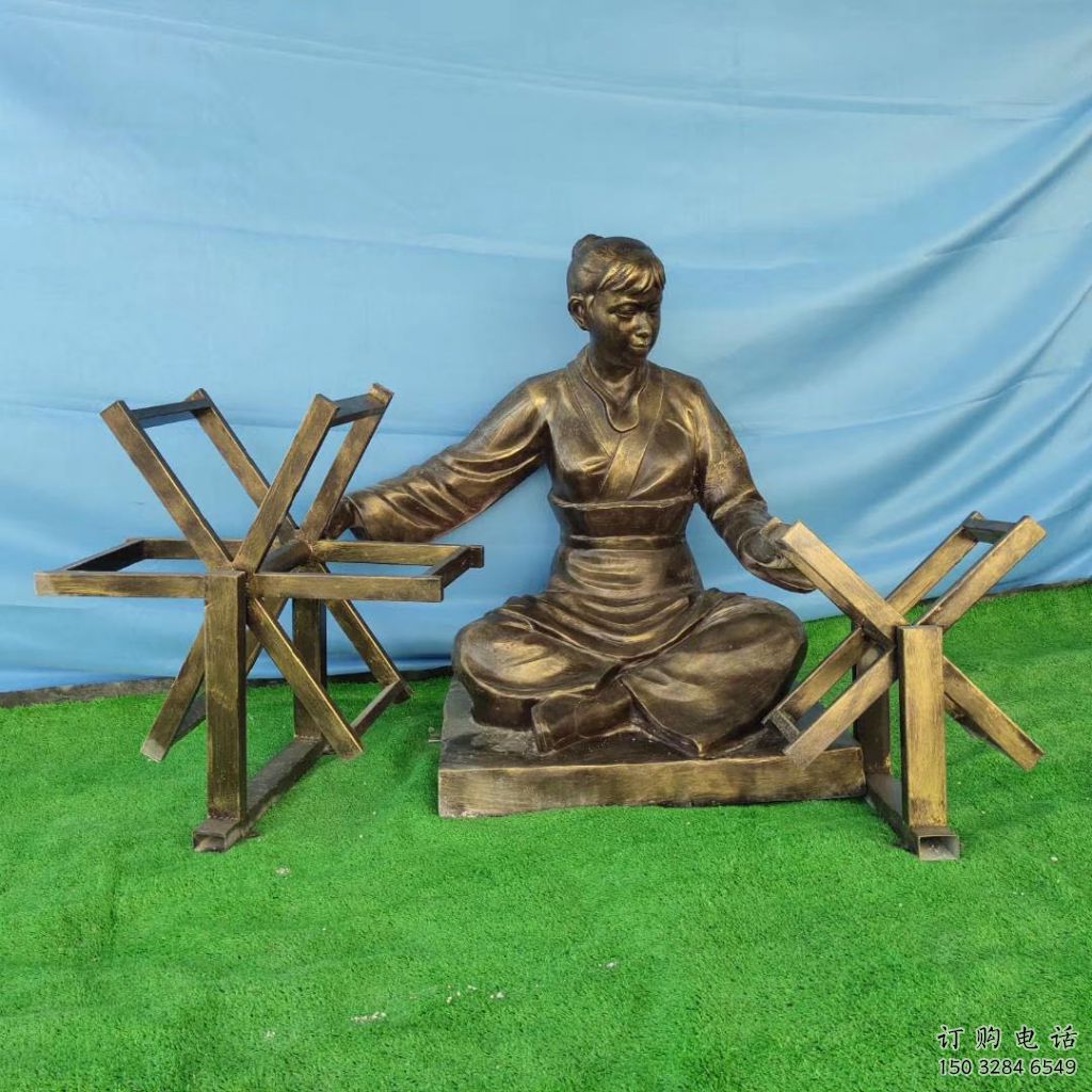 抽象女工雕塑廠家 廣場仿古小品 戶外烤漆女工雕塑