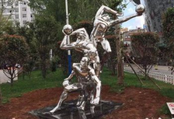 大型飛躍雕塑廠家 鍛造小品 廣場不銹鋼飛躍雕塑