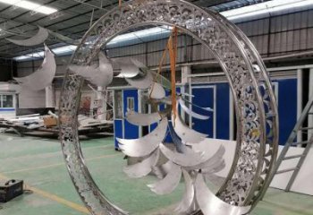 鏡面群鳥雕塑廠家 大型擺件 現代不銹鋼群鳥雕塑廠