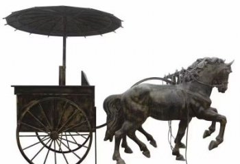 馬拉車景觀雕塑
