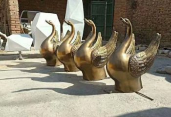 定制大型天鵝雕塑 門口創(chuàng)意雕塑 售樓處小品