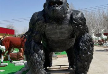 寧夏操場猩猩雕塑，公園題材，剪影工藝