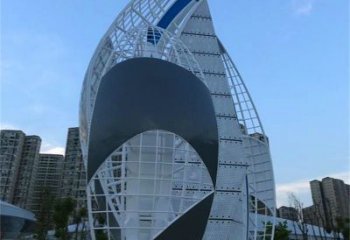 大型帆船雕塑廠家，鍍銅景觀雕塑，鏡面工藝