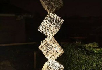 選用抽象魔方雕塑廠家 啞光景觀小品 室內(nèi)雕塑