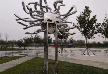 園林浪花雕塑體現 大型海浪雕塑 中式波浪雕塑生產廠家