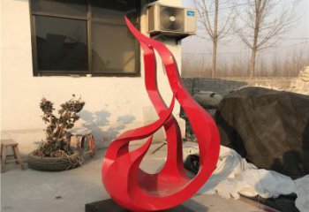 黨建火焰雕塑實景圖 仿真景觀小品 景觀雕塑