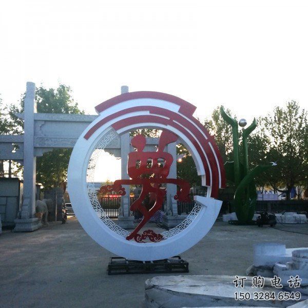 夢字雕塑常用，鋼管組合，不銹鋼夢字雕塑生產廠家