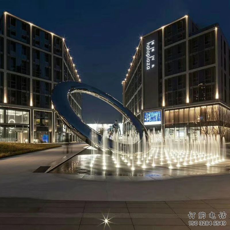 幼兒園圓環雕塑，鐵藝文化雕塑，鑄造制作