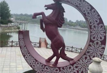 宣傳主題雕塑廠家，藝術形象標識，地標美陳雕塑