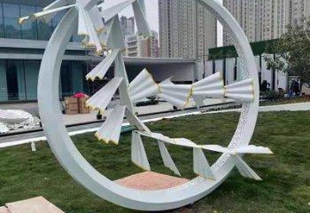 宣傳主題雕塑廠家制作，藝術(shù)形象標(biāo)識(shí)，地標(biāo)美陳雕塑