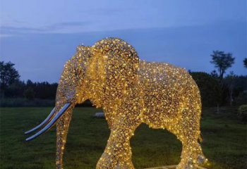 商場大象雕塑常用，公園小品，房地產(chǎn)鏤空大象雕塑生產(chǎn)商