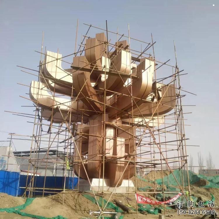 蓮花雕塑制造商，抽象雕塑，園林抽象蓮花雕塑訂做