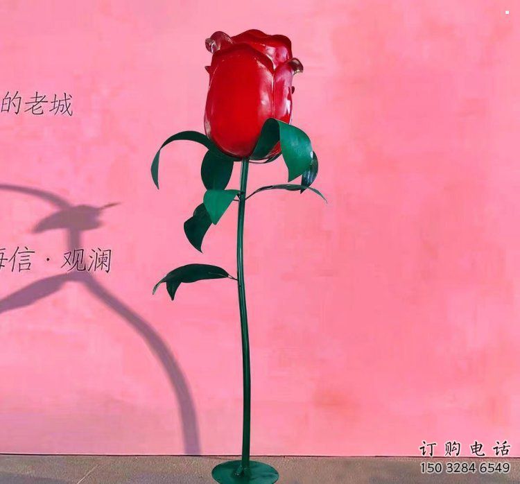 月季雕塑生產商，城市雕塑，月季花朵雕塑景觀常用