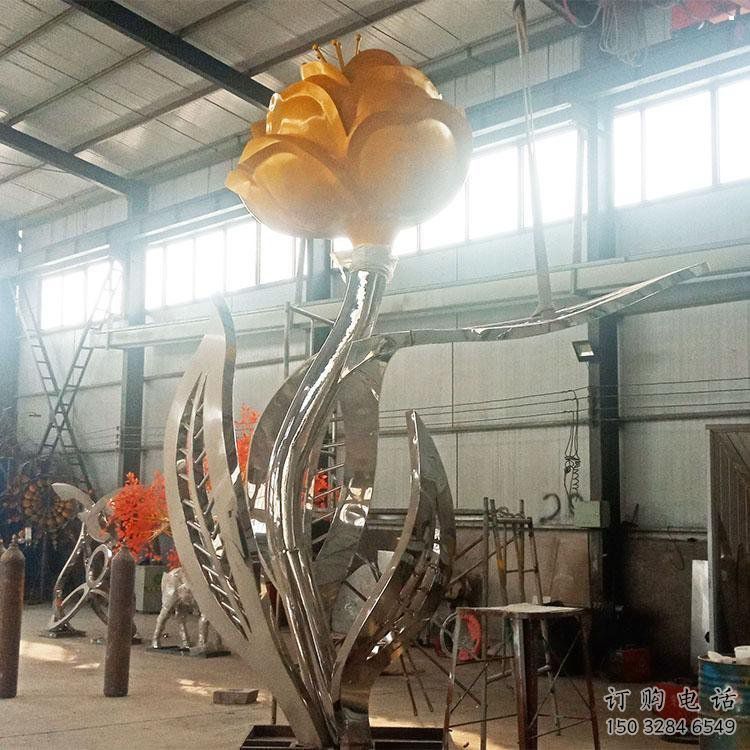 現代月季花雕塑