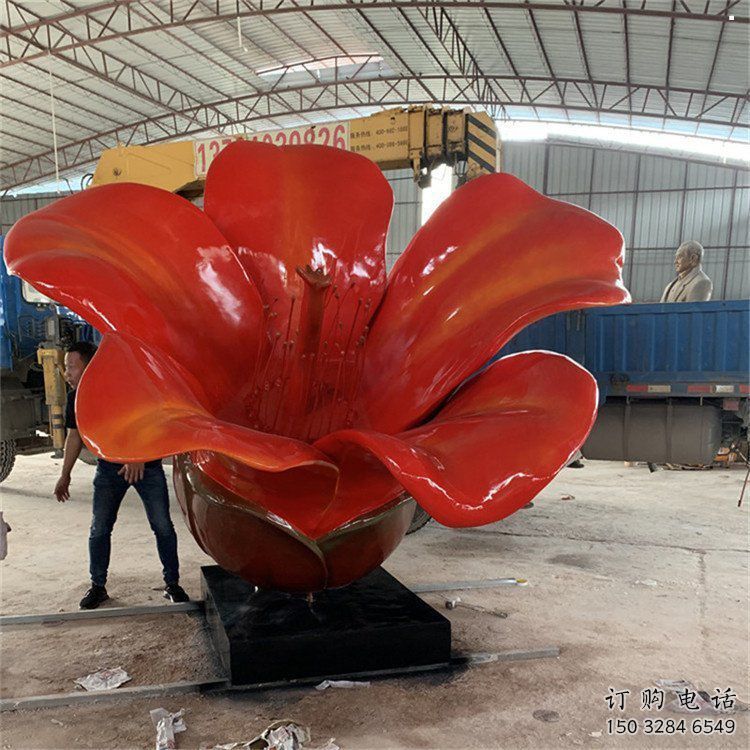 木棉花雕塑展品，景觀概念，景觀木棉花雕塑優選