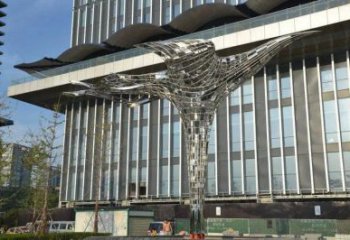 鳳凰建筑雕塑承接，廣場雕塑，抽象鳳凰雕塑定制廠家