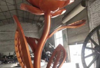 月季花雕塑服務商,歐式風格,各類不銹鋼月季花雕塑供需