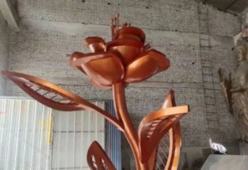 月季花雕塑供需,標識雕塑,景觀不銹鋼月季花雕塑指用