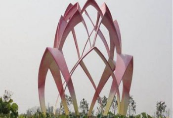 花朵雕塑展品,街頭雕塑,地產(chǎn)郁金香花朵雕塑供需