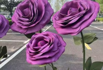 花朵月季雕塑造型點擊,中式工藝,月季花朵雕塑供給