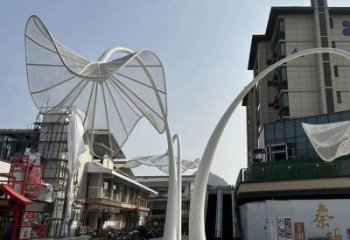 花傘雕塑承接,景觀雕塑,不銹鋼花傘雕塑定制廠家