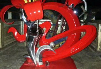 石榴花雕塑生產商，街頭藝術，不銹鋼石榴花雕塑精選