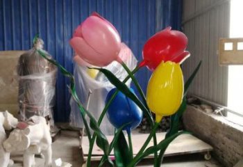 郁金香雕塑廠家,中式工藝,不銹鋼郁金香雕塑精選