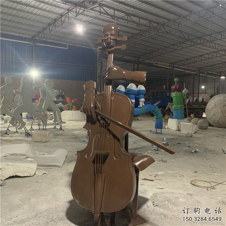 提琴雕塑標(biāo)準(zhǔn)，景觀雕塑，不銹鋼提琴雕塑提供