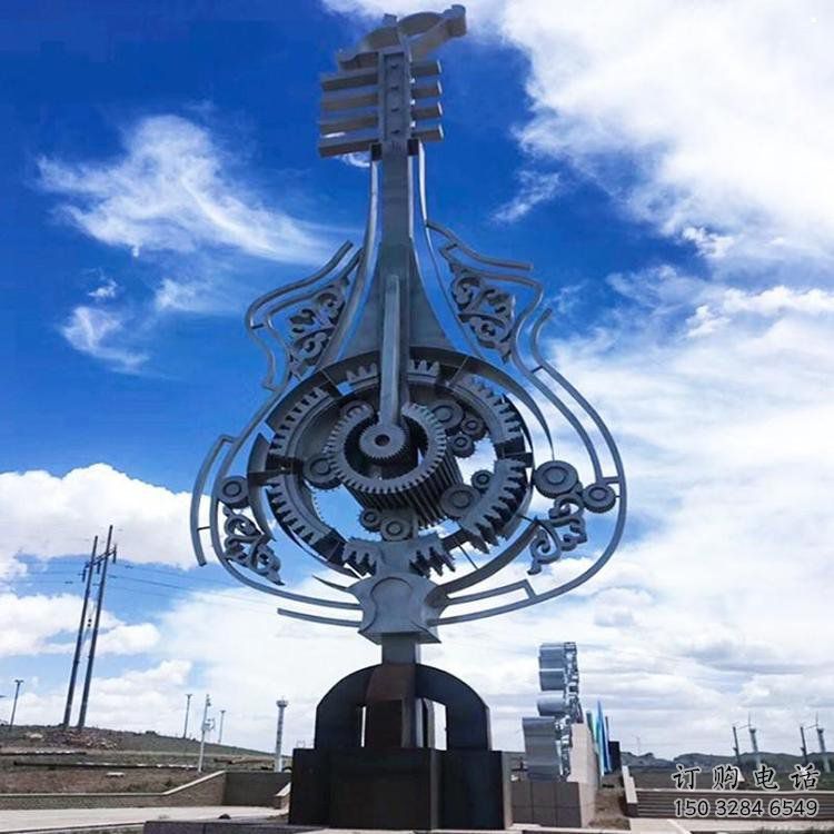 小提琴雕塑展品，公園小品，不銹鋼小提琴雕塑生產商