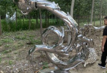 波浪雕塑通用,街道標識,不銹鋼波浪雕塑承接