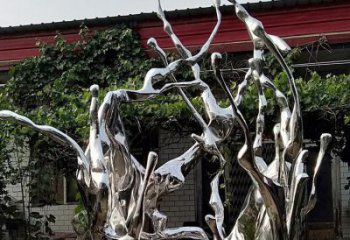 波浪雕塑制造商,城市雕塑,不銹鋼波浪雕塑觀賞型